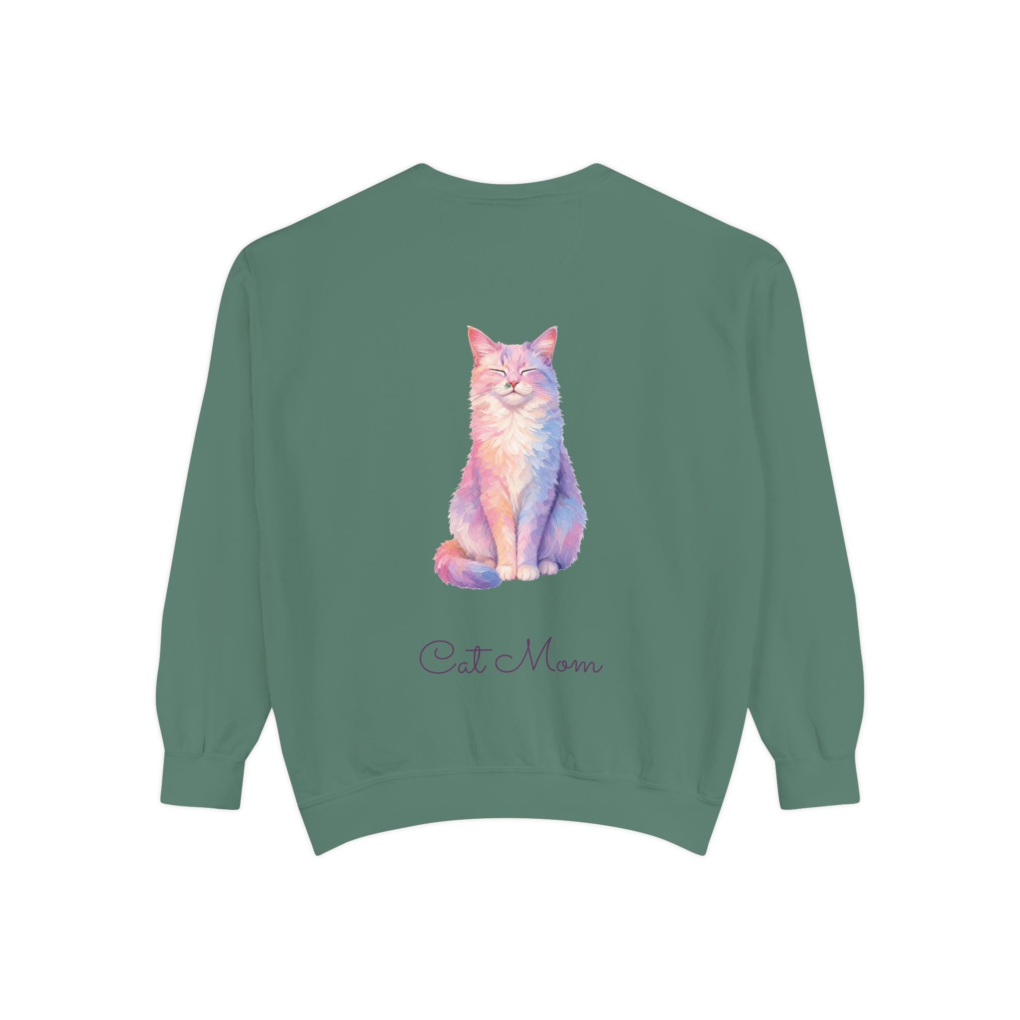Cat Mom Shirt, Pastel Painterly Cat Tee, Cute Cat Lover Gift, Cat Owner Sweatshirt for Her