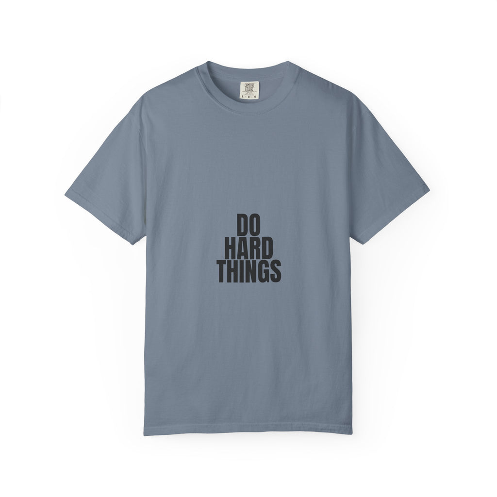 Do Hard Things Shirt, Minimalist Motivational Tee, Gym Fitness Mindset Gift, Bold Typography Sweatshirt
