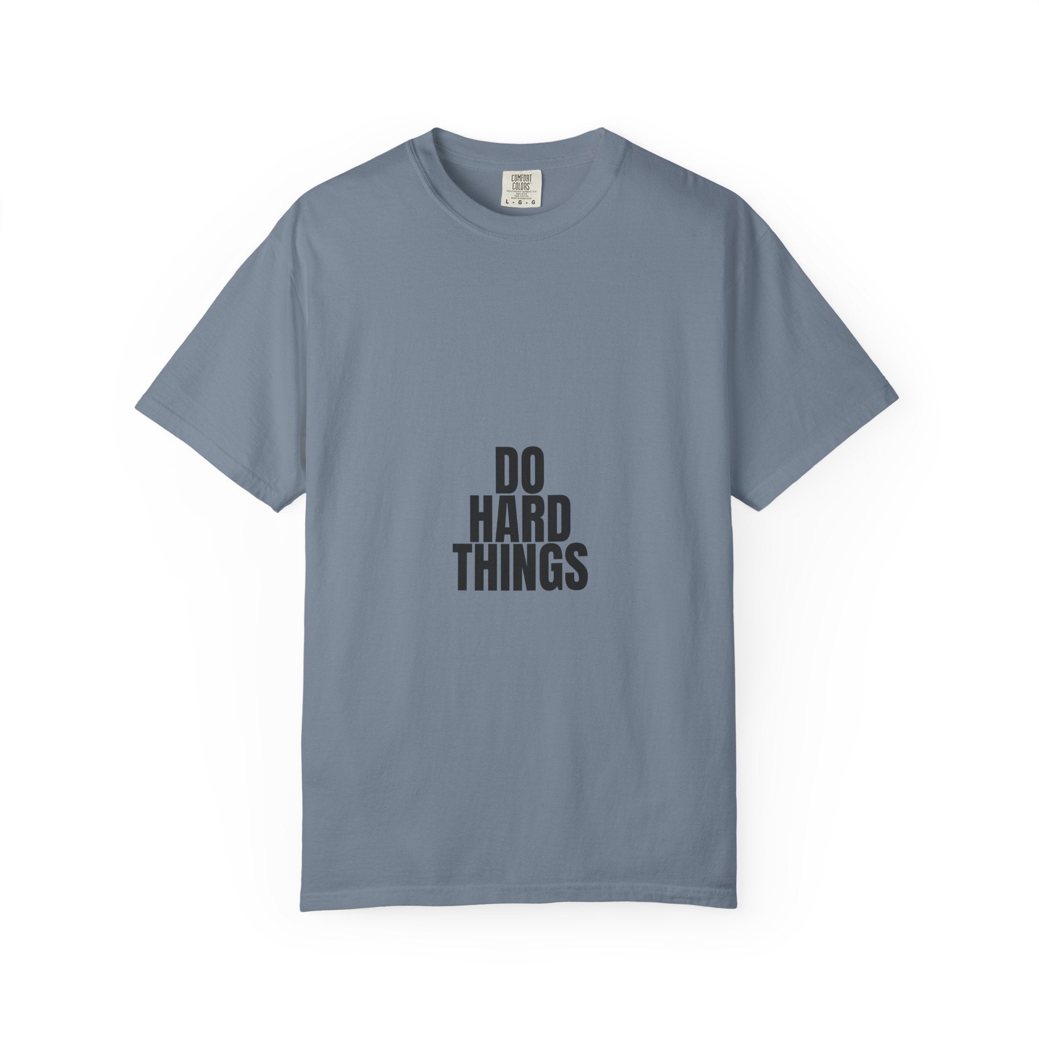 Do Hard Things Shirt, Minimalist Motivational Tee, Gym Fitness Mindset Gift, Bold Typography Sweatshirt