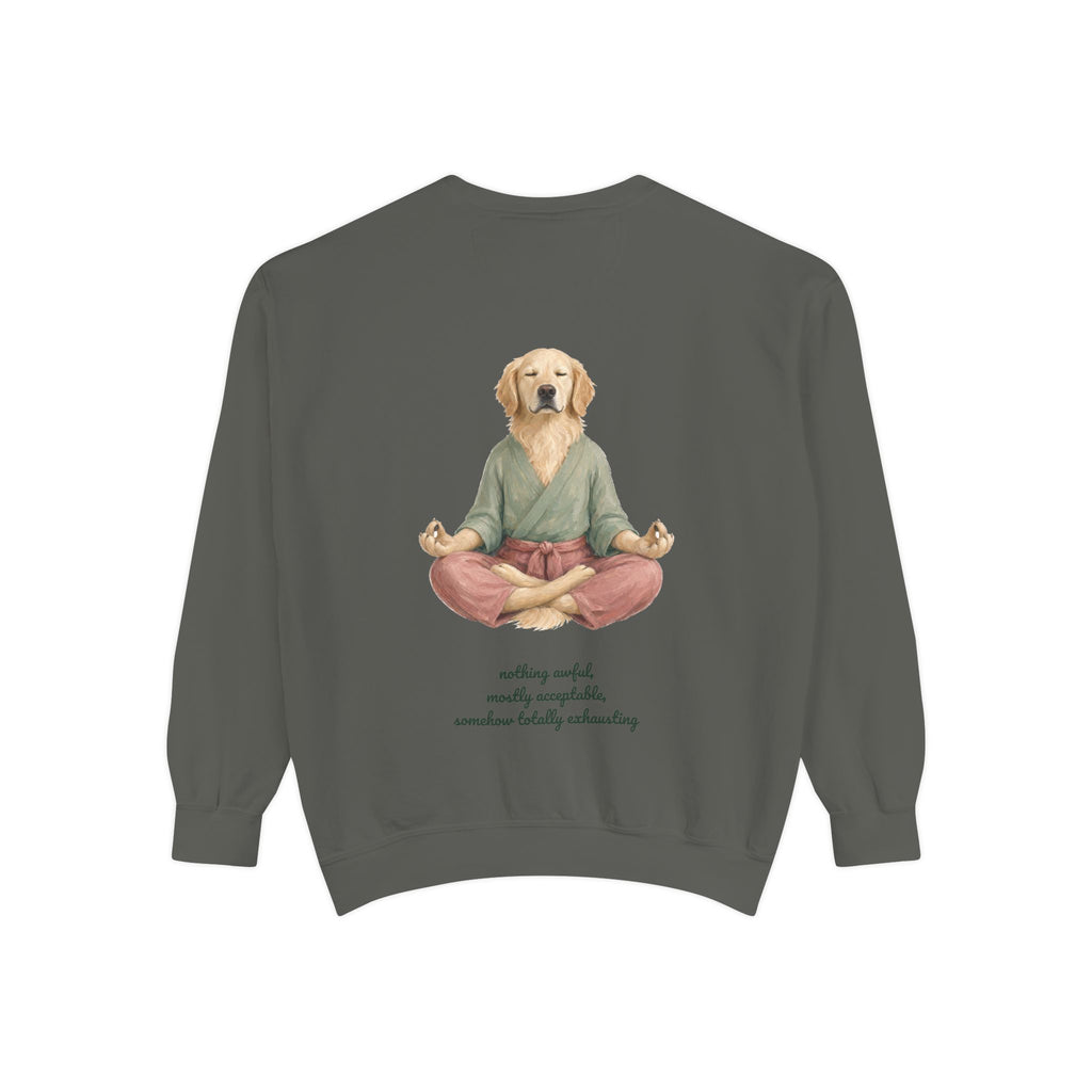 Yoga Dog Shirt, Namaste Zen Dog Tee, Funny Meditation Dog Mom Gift, Painterly Dog Lover Sweatshirt