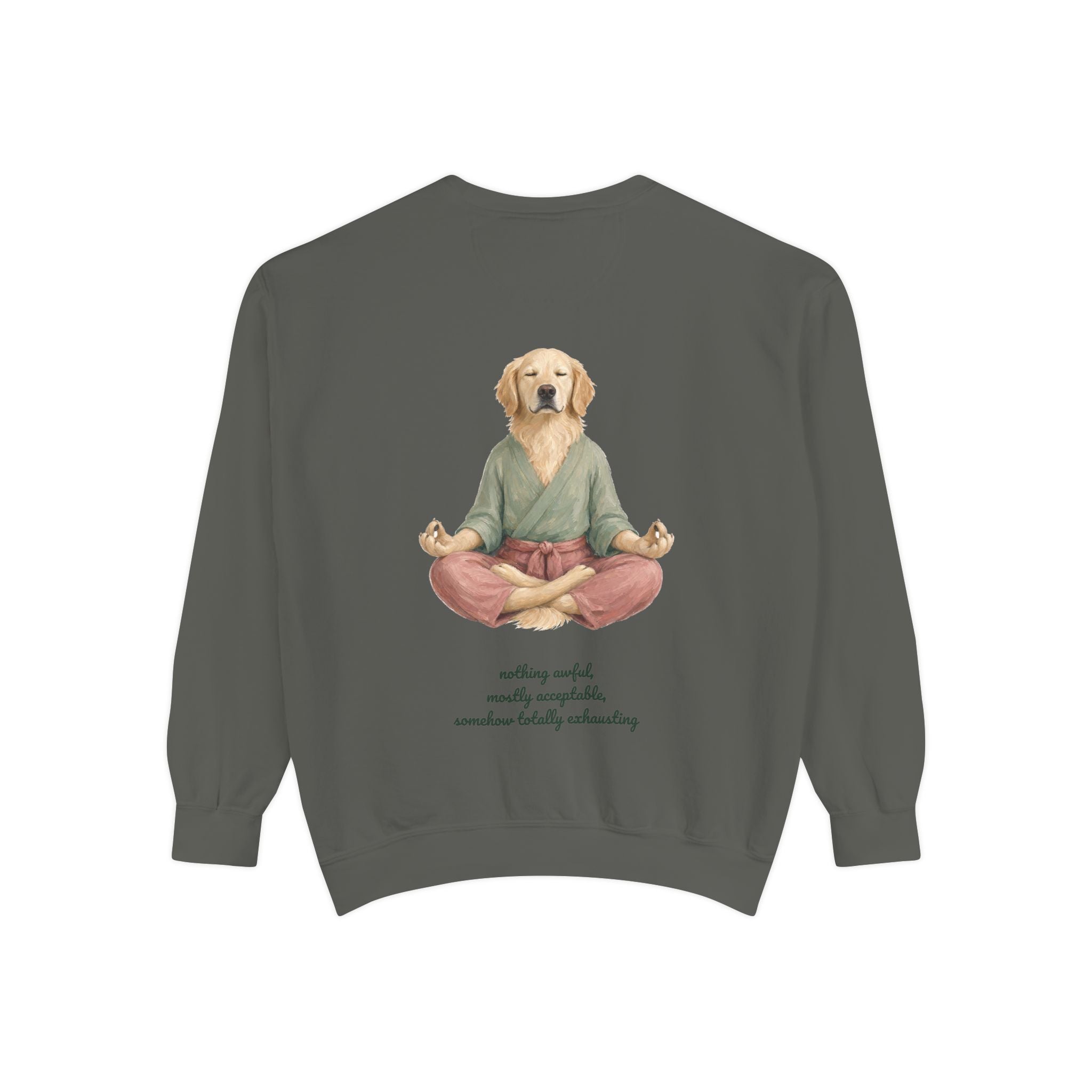Yoga Dog Shirt, Namaste Zen Dog Tee, Funny Meditation Dog Mom Gift, Painterly Dog Lover Sweatshirt