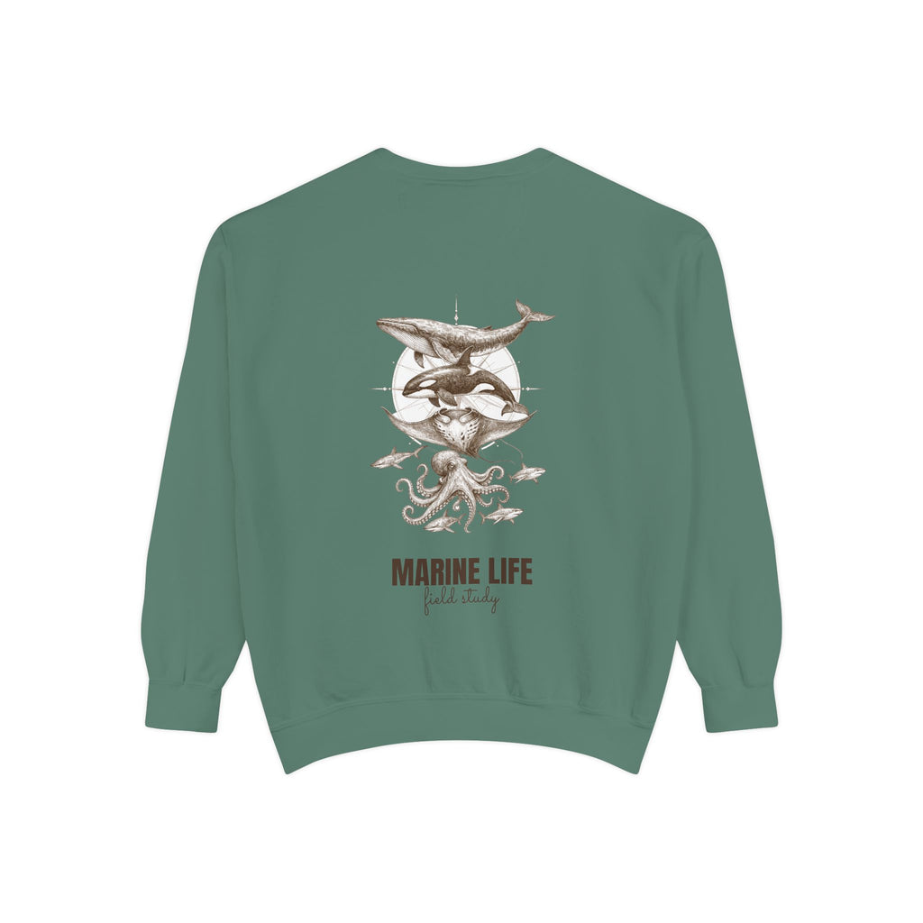 Ocean Life Sketch Shirt, Vintage Marine Animals Tee, Sailor Journal Sea Life Gift, Nautical Ocean Lover Sweatshirt