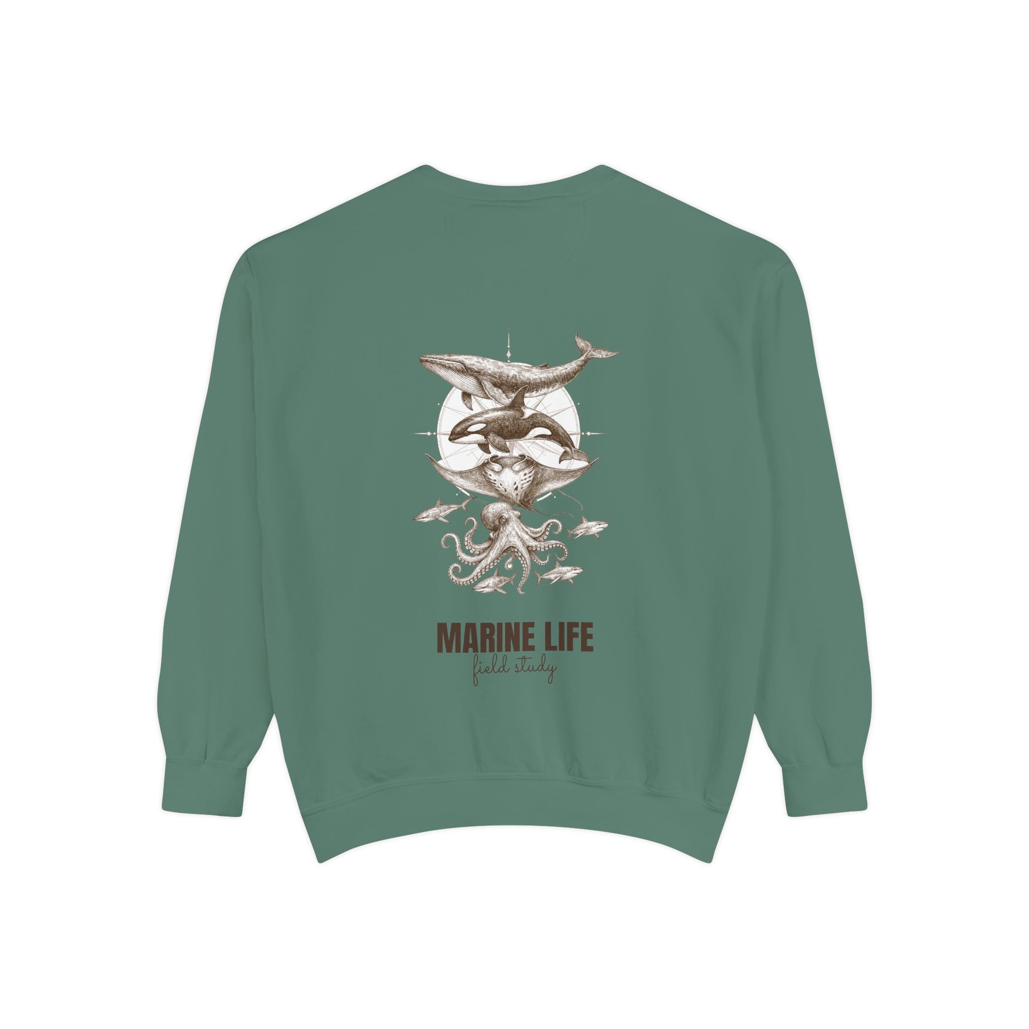Ocean Life Sketch Shirt, Vintage Marine Animals Tee, Sailor Journal Sea Life Gift, Nautical Ocean Lover Sweatshirt