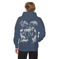 Forest Animals Graphic Hoodie — Vintage Eagle Chest Logo