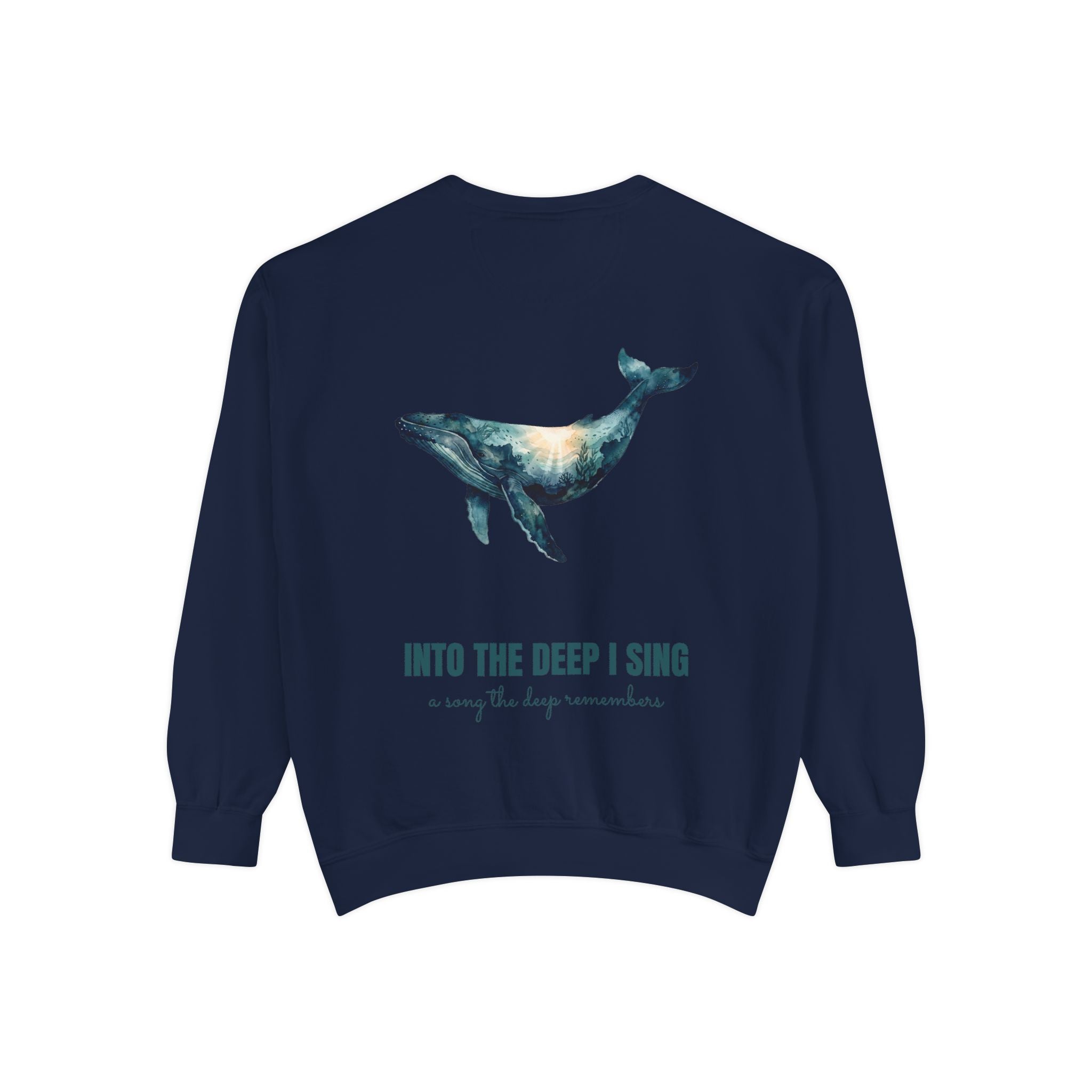 Into the Deep I Sing Shirt, Humpback Whale Double Exposure Tee, Ocean Lover Marine Life Gift, Nautical Sweatshirt