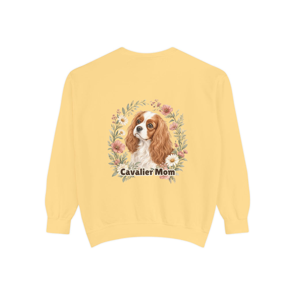 Cavalier Mom Shirt, Cavalier King Charles Spaniel Tee, Dog Mom Gift, Wildflower Dog Lover Sweatshirt