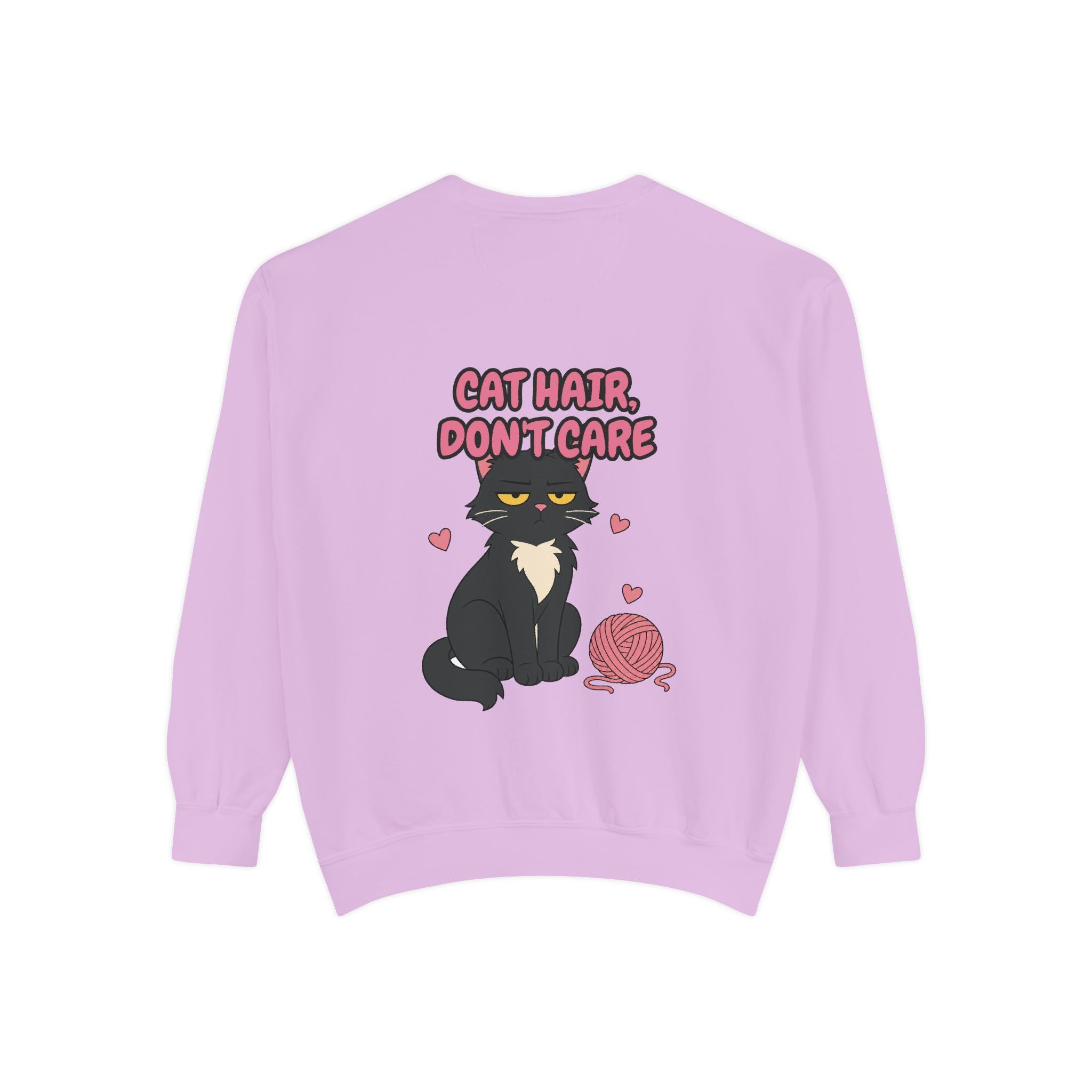 Cat Hair Don't Care Shirt, Funny Cat Mom Tee, Cat Lover Gift, Cat Owner Sweatshirt