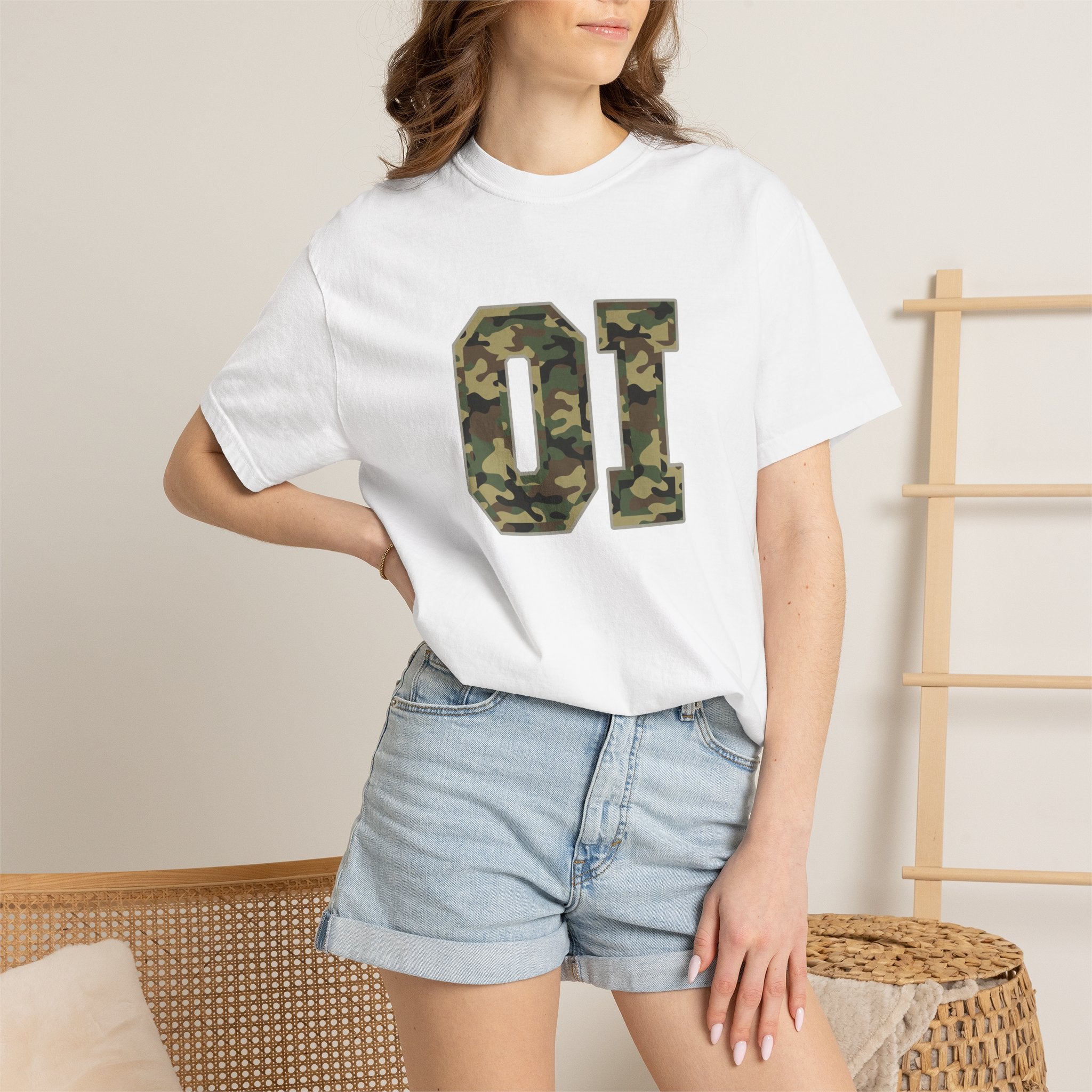 Camo OI T-Shirt — Organic Intervention, Military Number Tee