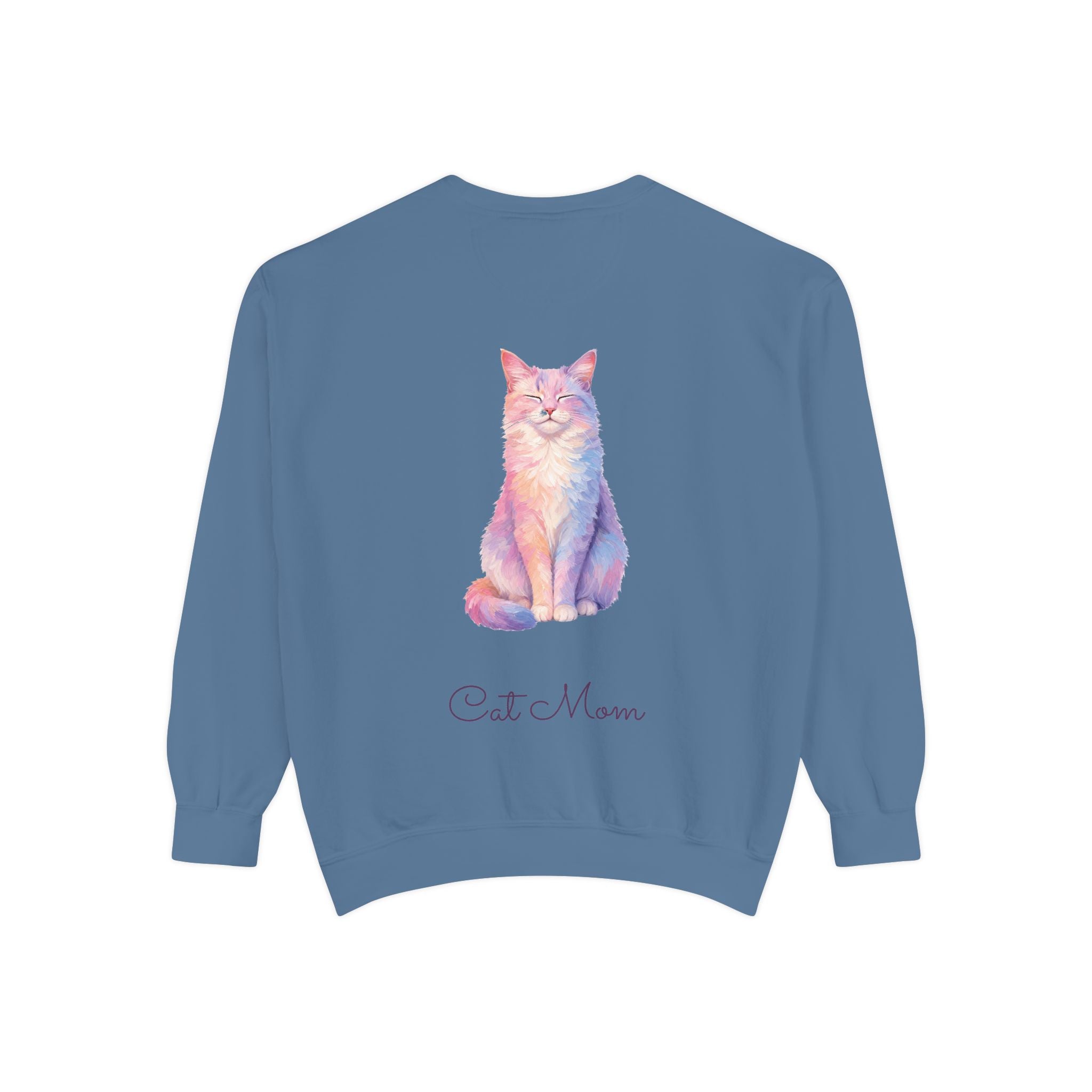 Cat Mom Shirt, Pastel Painterly Cat Tee, Cute Cat Lover Gift, Cat Owner Sweatshirt for Her
