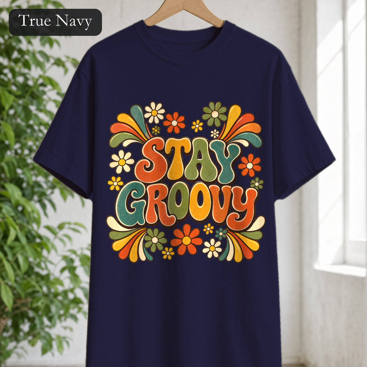 Stay Groovy Shirt, Retro 70s Tee, Groovy Aesthetic Gift, Positive Vibes Sweatshirt