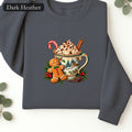 Hot Cocoa and Gingerbread Mug Sweatshirt | Christmas Holiday Cozy