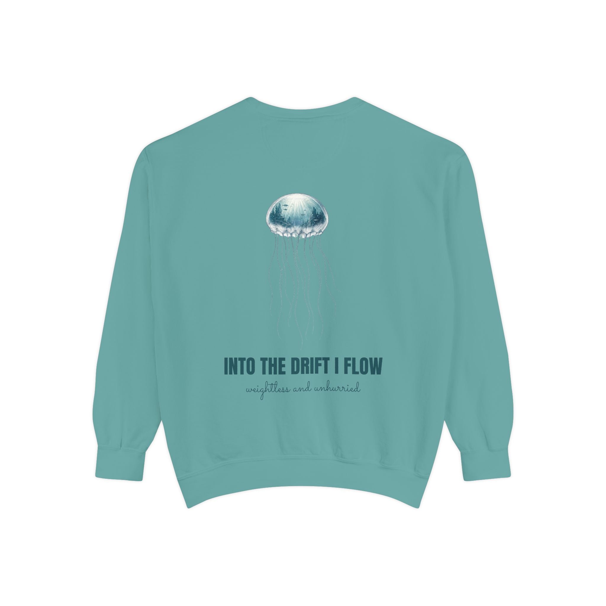 Into the Drift I Flow Shirt, Jellyfish Double Exposure Tee, Ocean Diver Sea Life Gift, Nautical Marine Sweatshirt