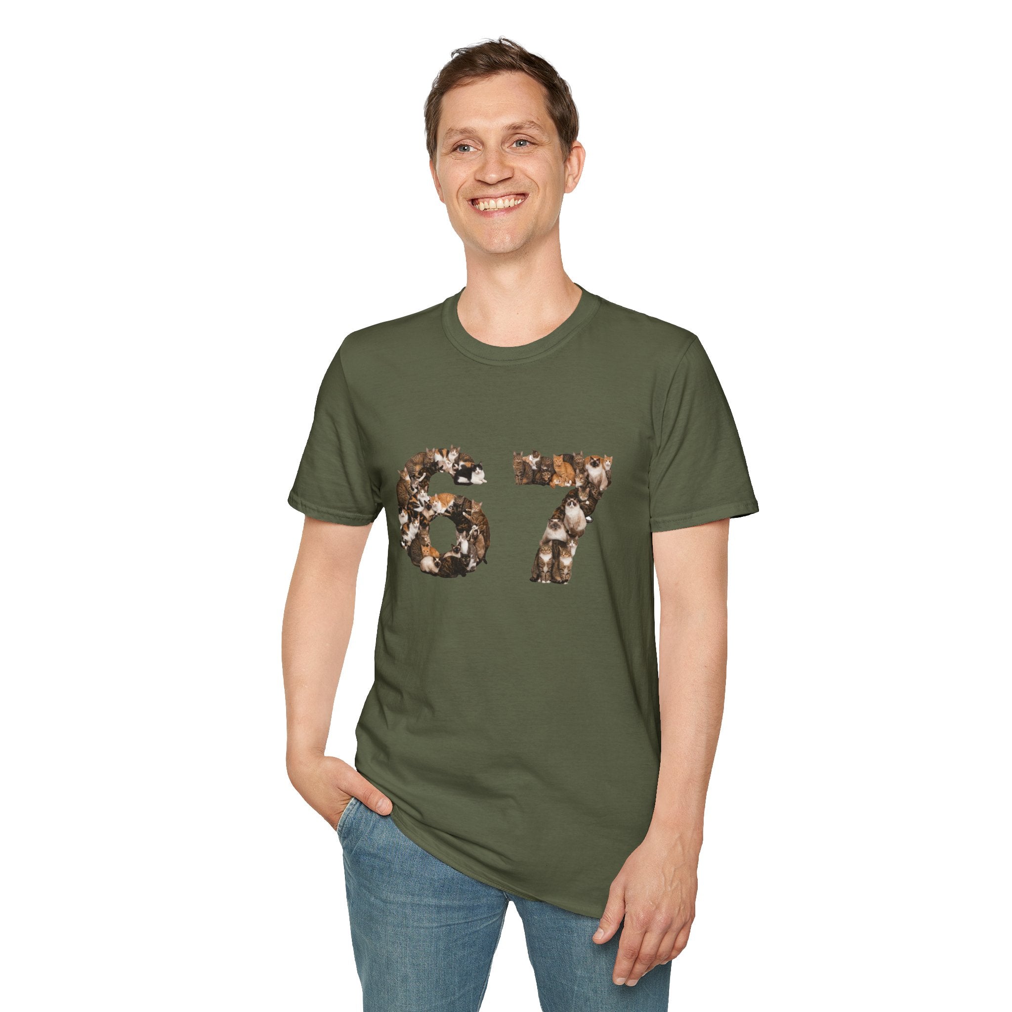 Cats 67 T-Shirt — Funny 67 Meme Tee for Cat Lovers