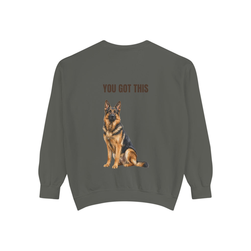 You Got This German Shepherd Shirt, GSD Dog Lover Motivational Tee, Encouragement Dog Mom Gift, Painterly Dog Sweatshirt