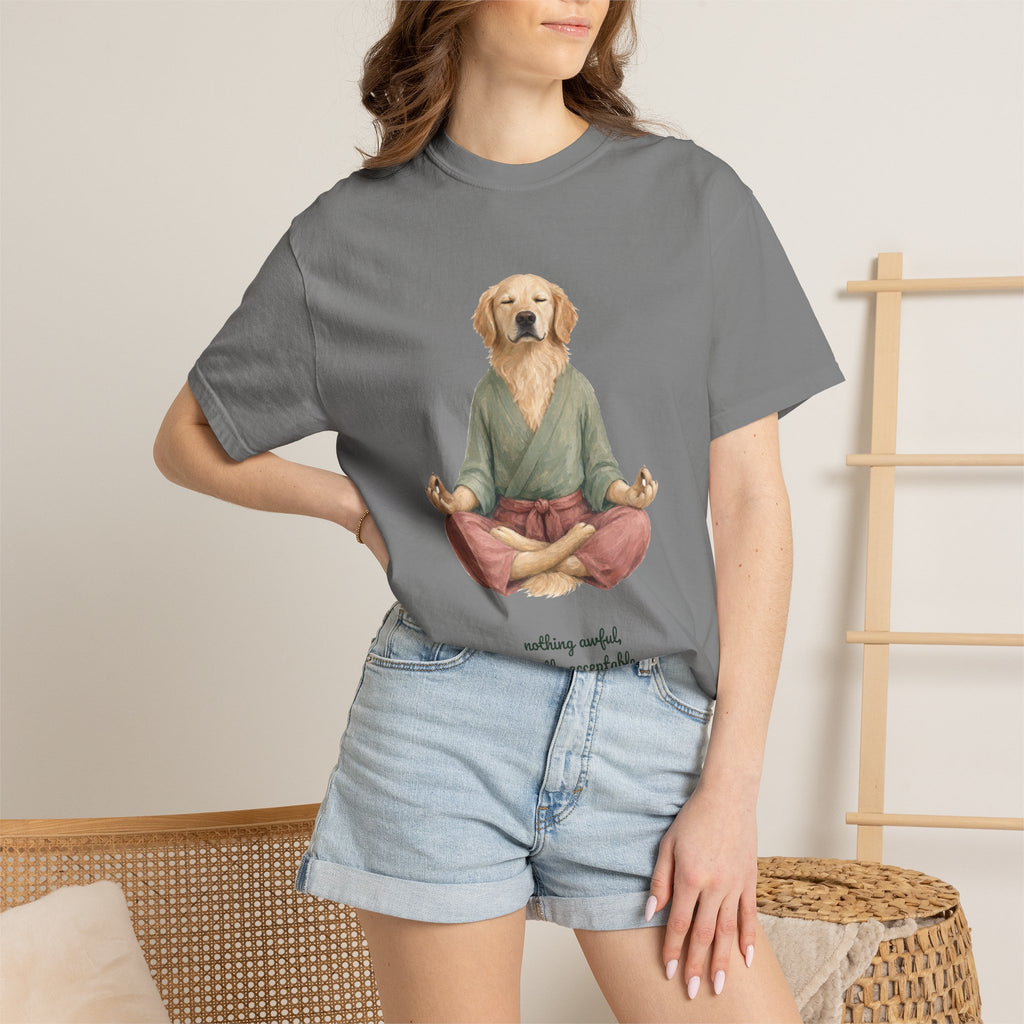 Yoga Dog Shirt, Namaste Zen Dog Tee, Funny Meditation Dog Mom Gift, Painterly Dog Lover Sweatshirt