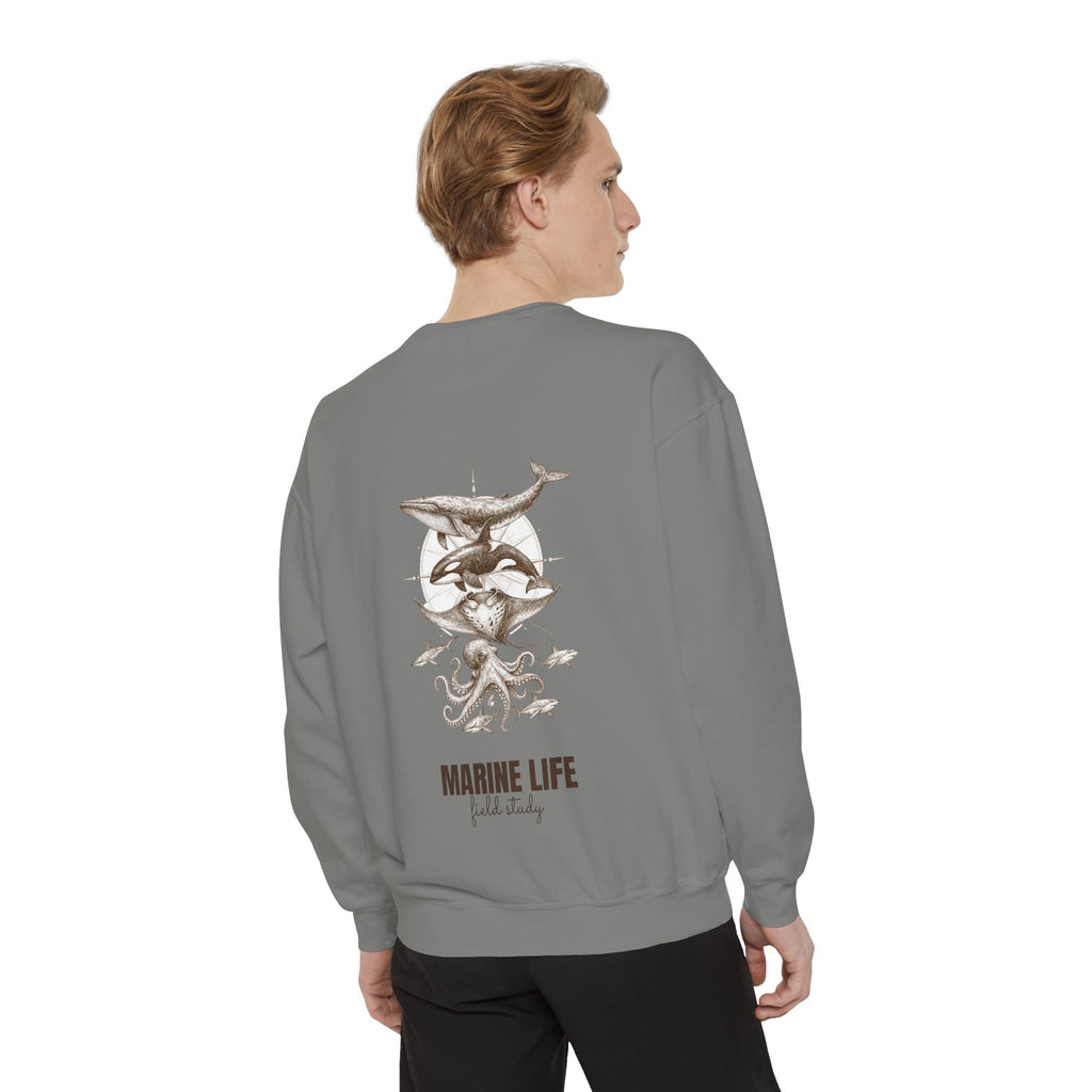 Ocean Life Sketch Shirt, Vintage Marine Animals Tee, Sailor Journal Sea Life Gift, Nautical Ocean Lover Sweatshirt