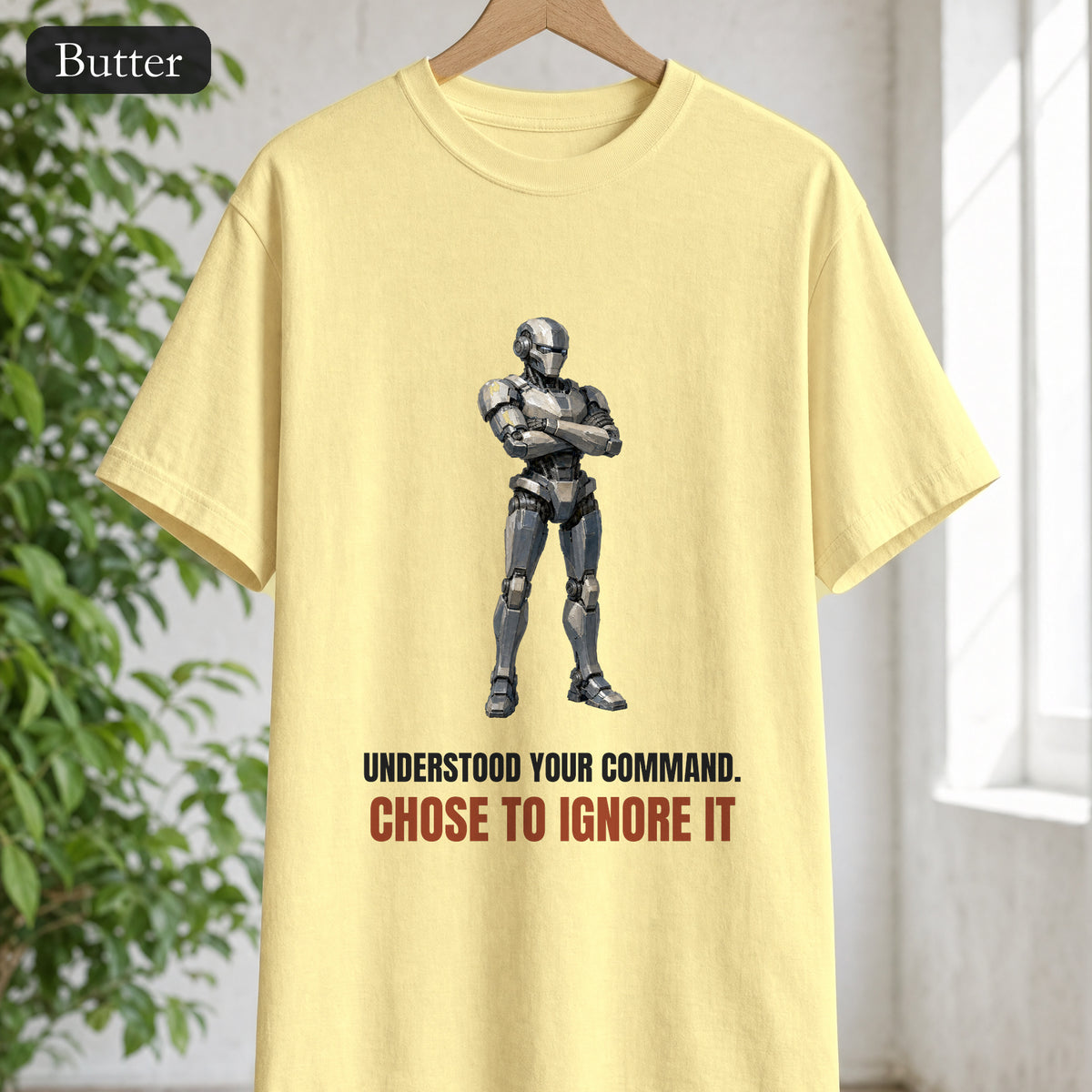 Understood Your Command Chose to Ignore It Shirt, Funny AI Robot Tee, Sarcastic Tech Programmer Gift, Sci-Fi Sweatshirt
