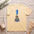 Blue Balloons Elephant illustration Shirt | Flight Always inspired quote