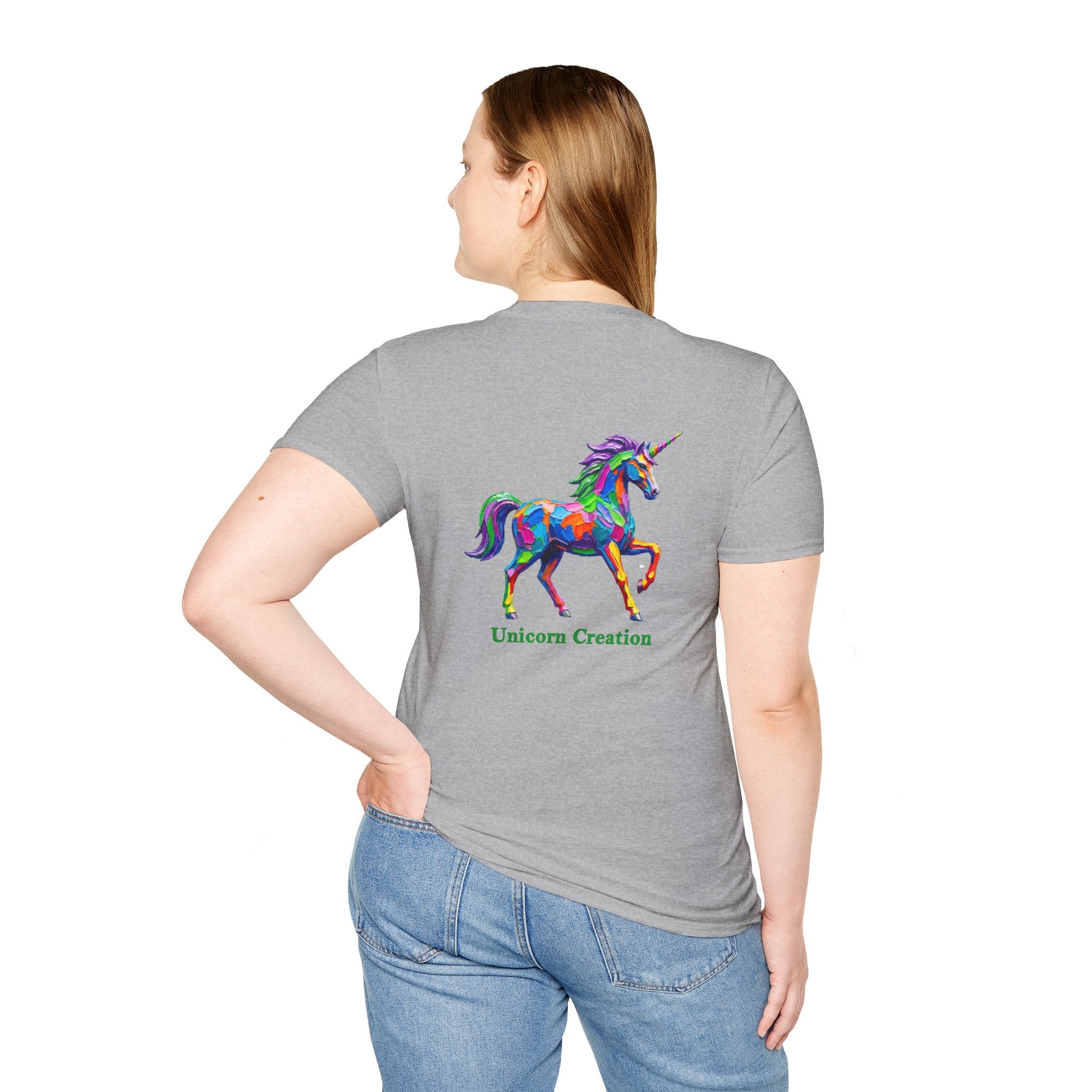 Rainbow Unicorn T-Shirt — Colorful Painterly Unicorn Tee