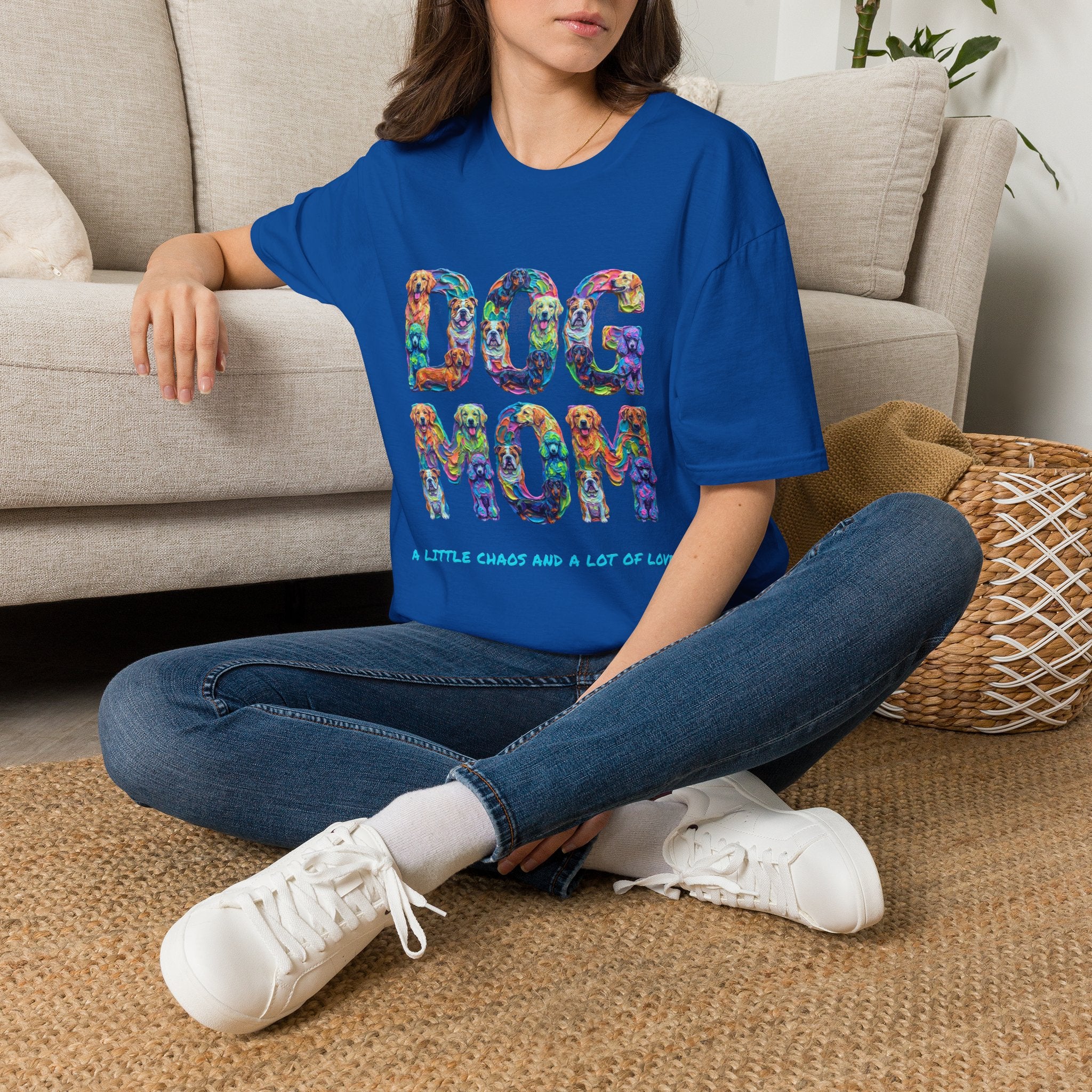 Dog Mom T-Shirt — Vibrant Dog Lover Tee, Gift for Dog Moms