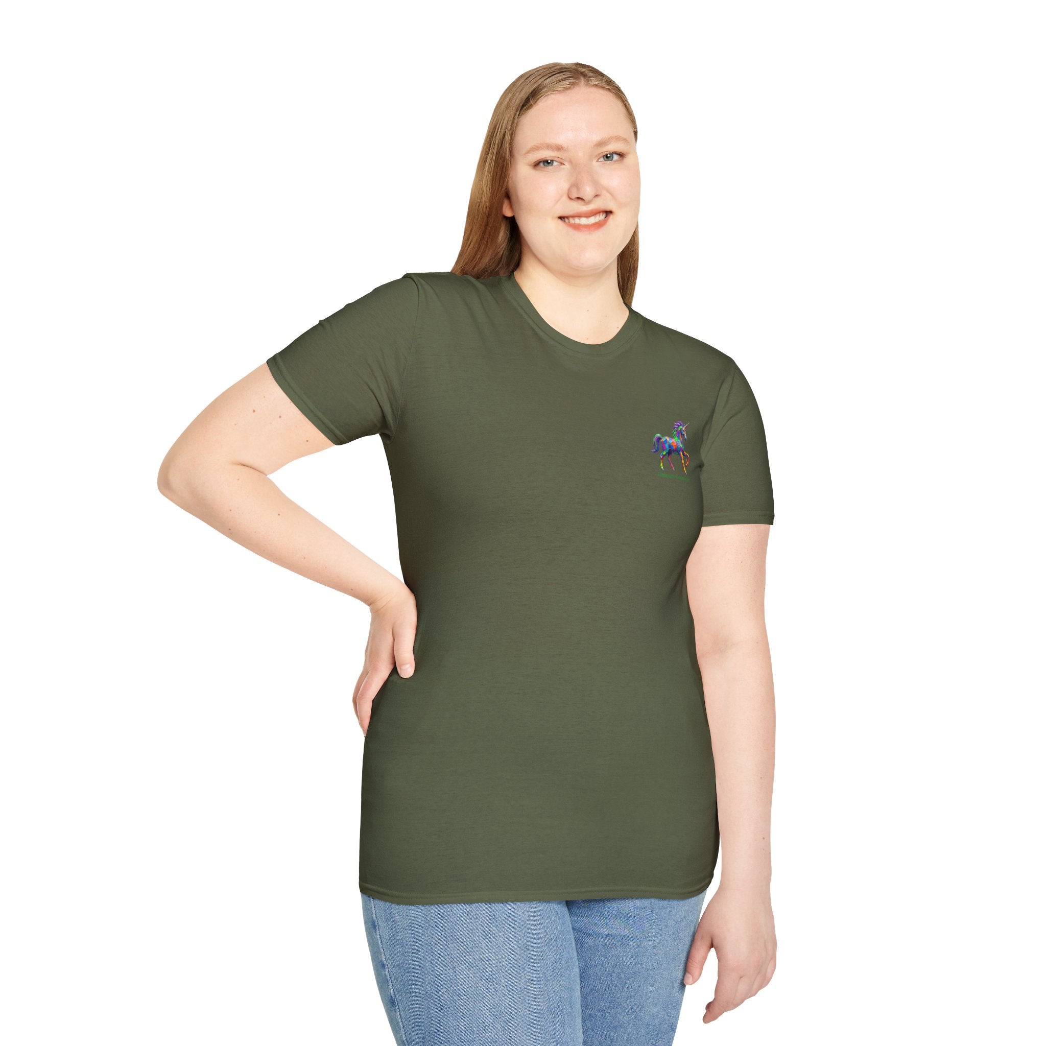 Rainbow Unicorn T-Shirt — Colorful Painterly Unicorn Tee