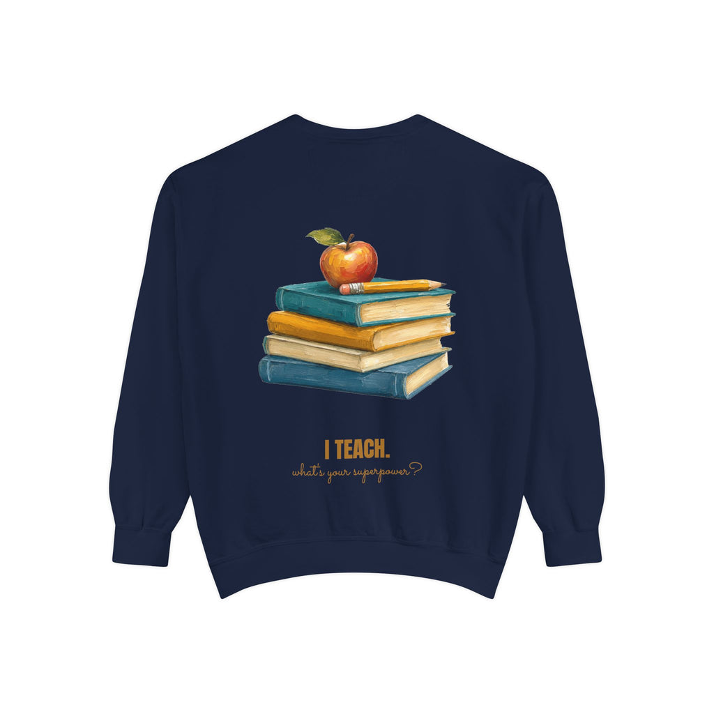 Teacher Shirt, I Teach What's Your Superpower Tee, Teacher Appreciation Gift, Painterly Back to School Sweatshirt