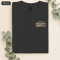 Mission Complete Graphic Shirt | Class of 2027 | Faux Embroidery
