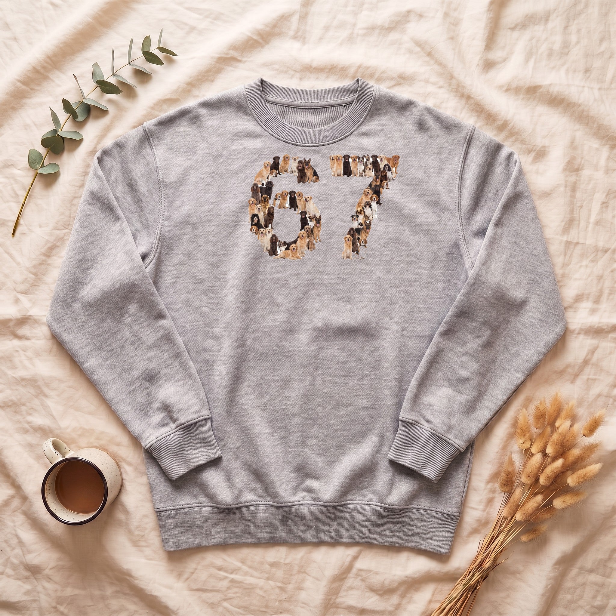 67 Dogs Shirt, Funny 67 Meme Dog Tee, Trendy Dog Number Gift, Dog Lover Sweatshirt