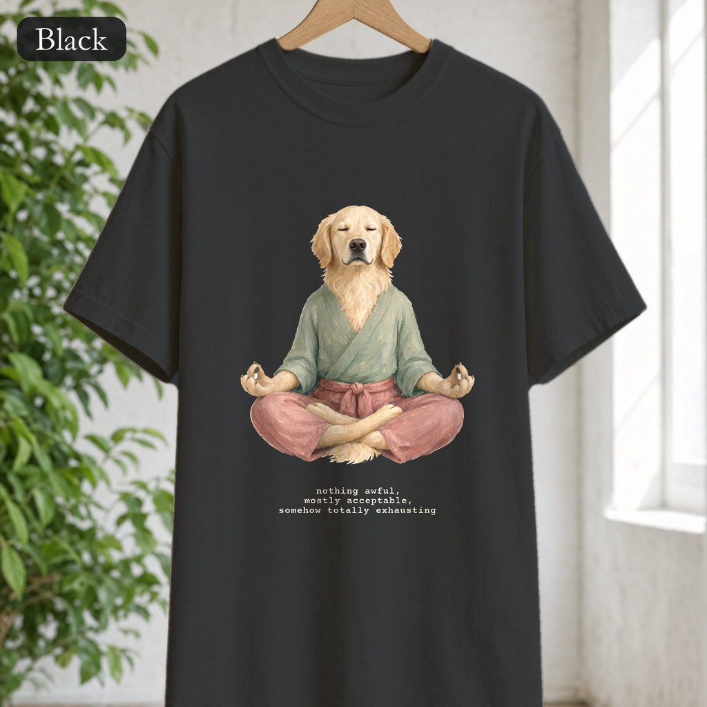 Yoga Dog Shirt, Namaste Zen Dog Tee, Funny Meditation Dog Mom Gift, Painterly Dog Lover Sweatshirt