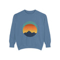 Retro Sunset Mountain Shirt, Vintage Nature Tee, Hiking Outdoor Gift, 70s Landscape Sweatshirt