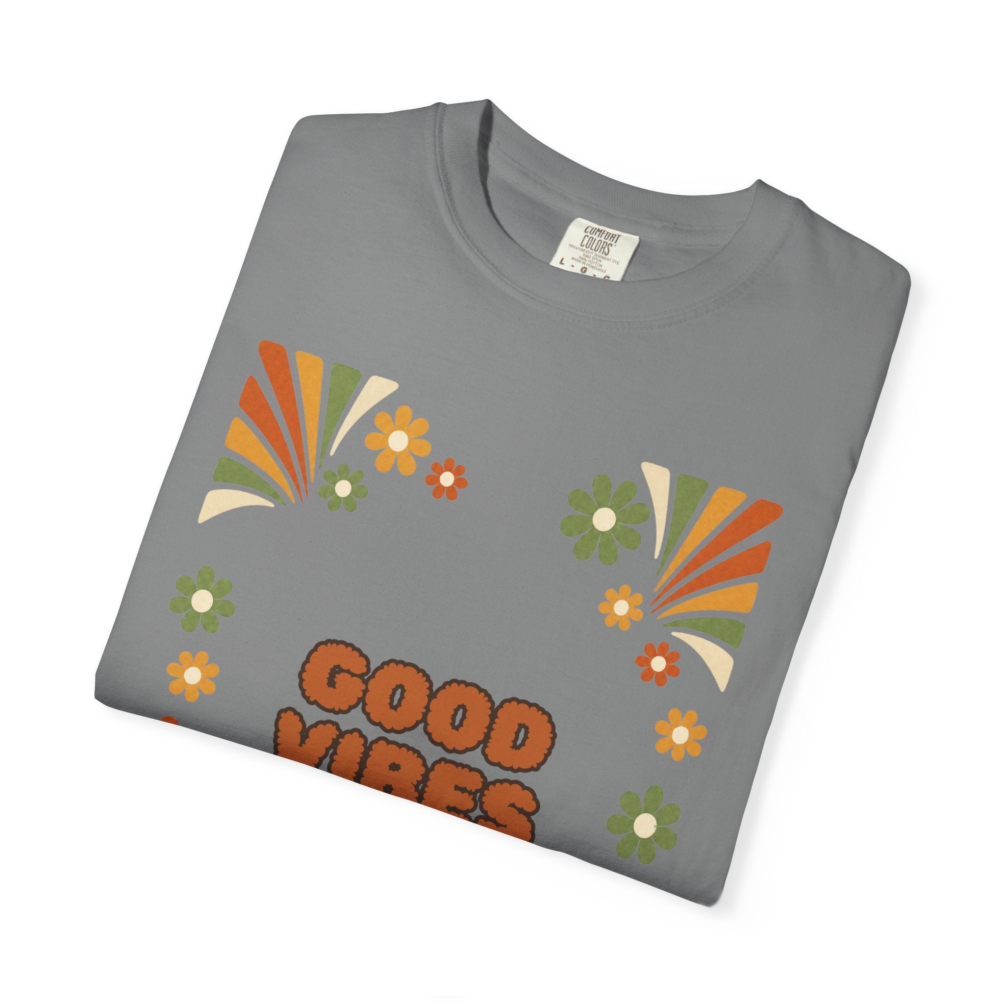 Good Vibes Only Shirt, Retro Groovy Tee, 70s Aesthetic Gift, Positive Affirmation Sweatshirt