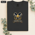 Pickleball Club Paddle and Ball Shirt | Faux Embroidery