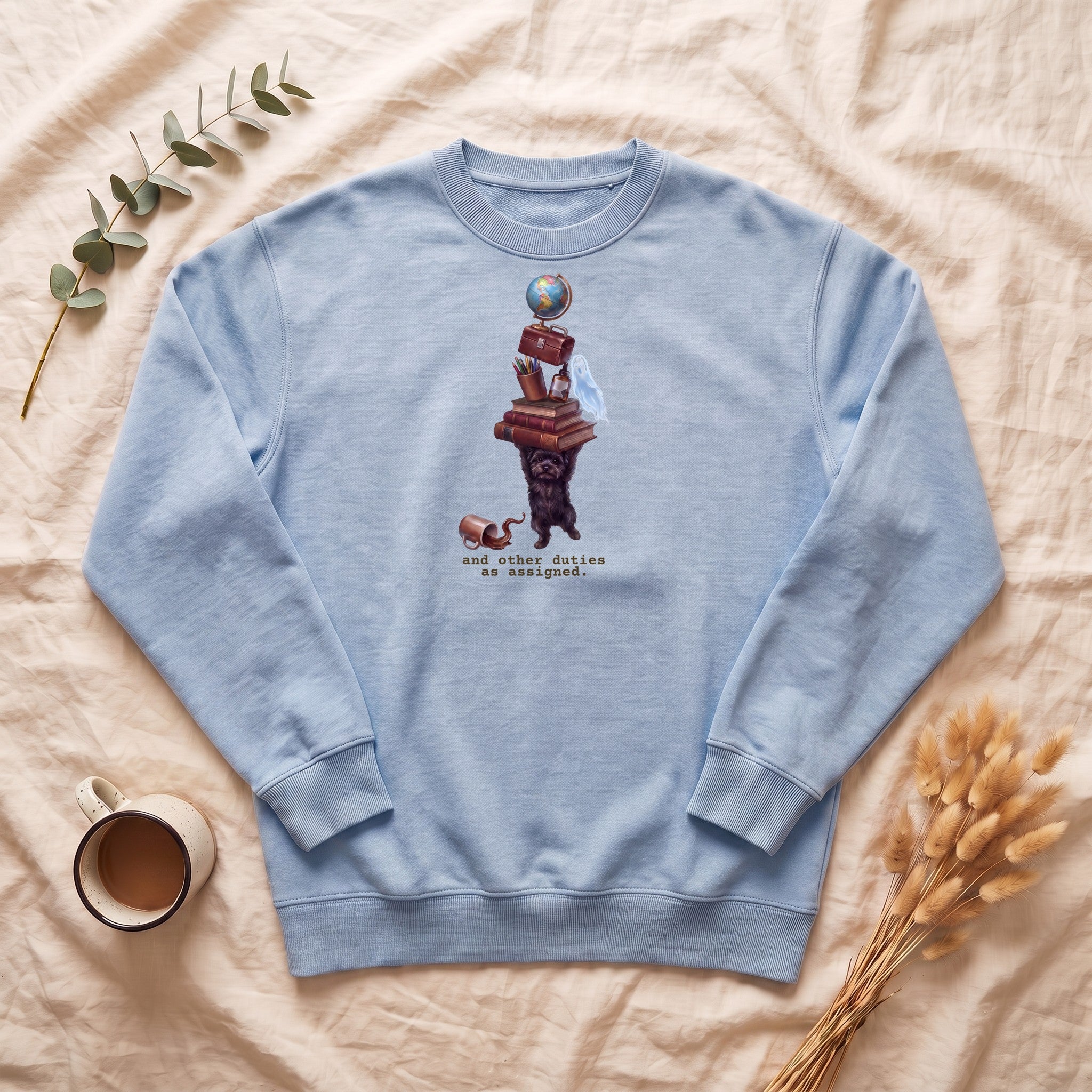 And Other Duties As Assigned Sweatshirt, Funny Paraprofessional Crewneck, School Staff Dog Sweatshirt, Teacher and Teacher Aide Gift