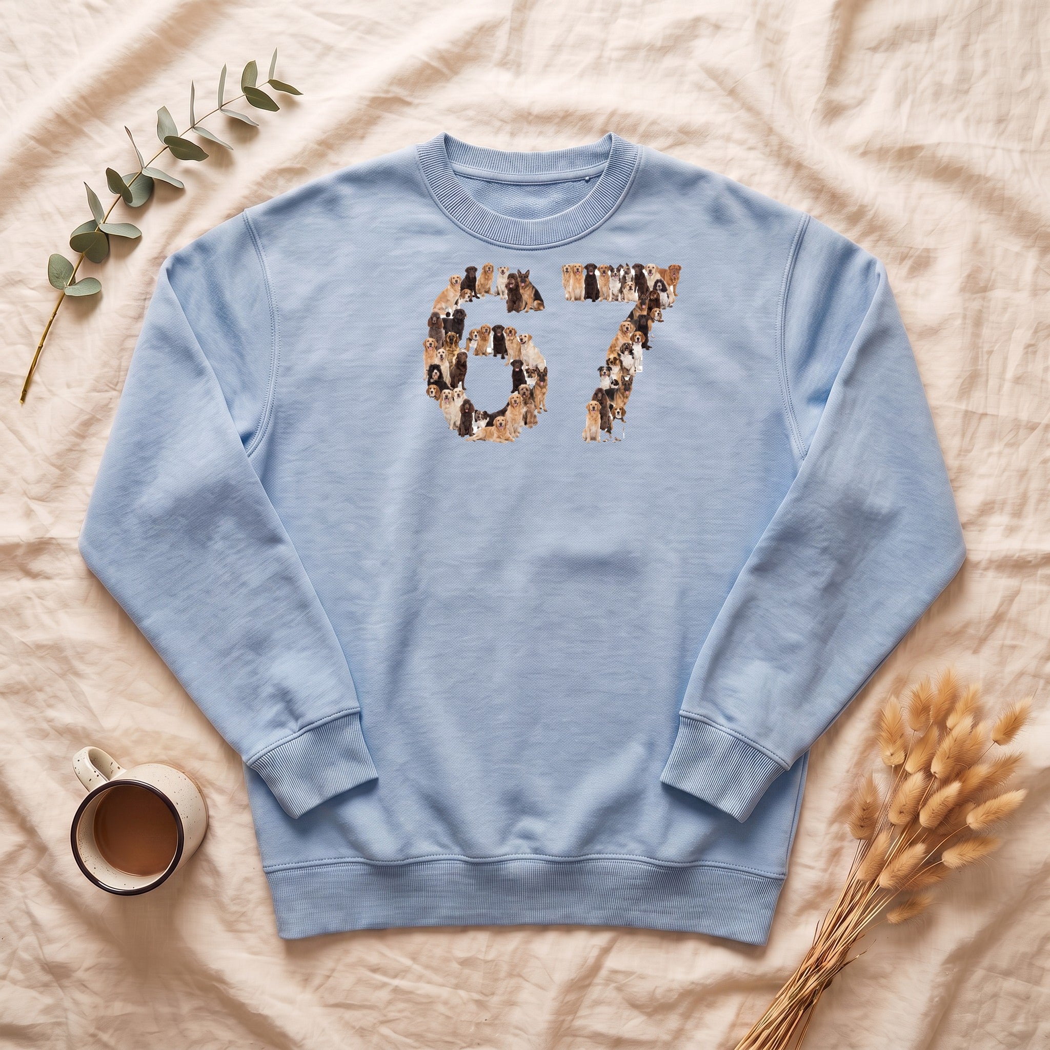 67 Dogs Shirt, Funny 67 Meme Dog Tee, Trendy Dog Number Gift, Dog Lover Sweatshirt