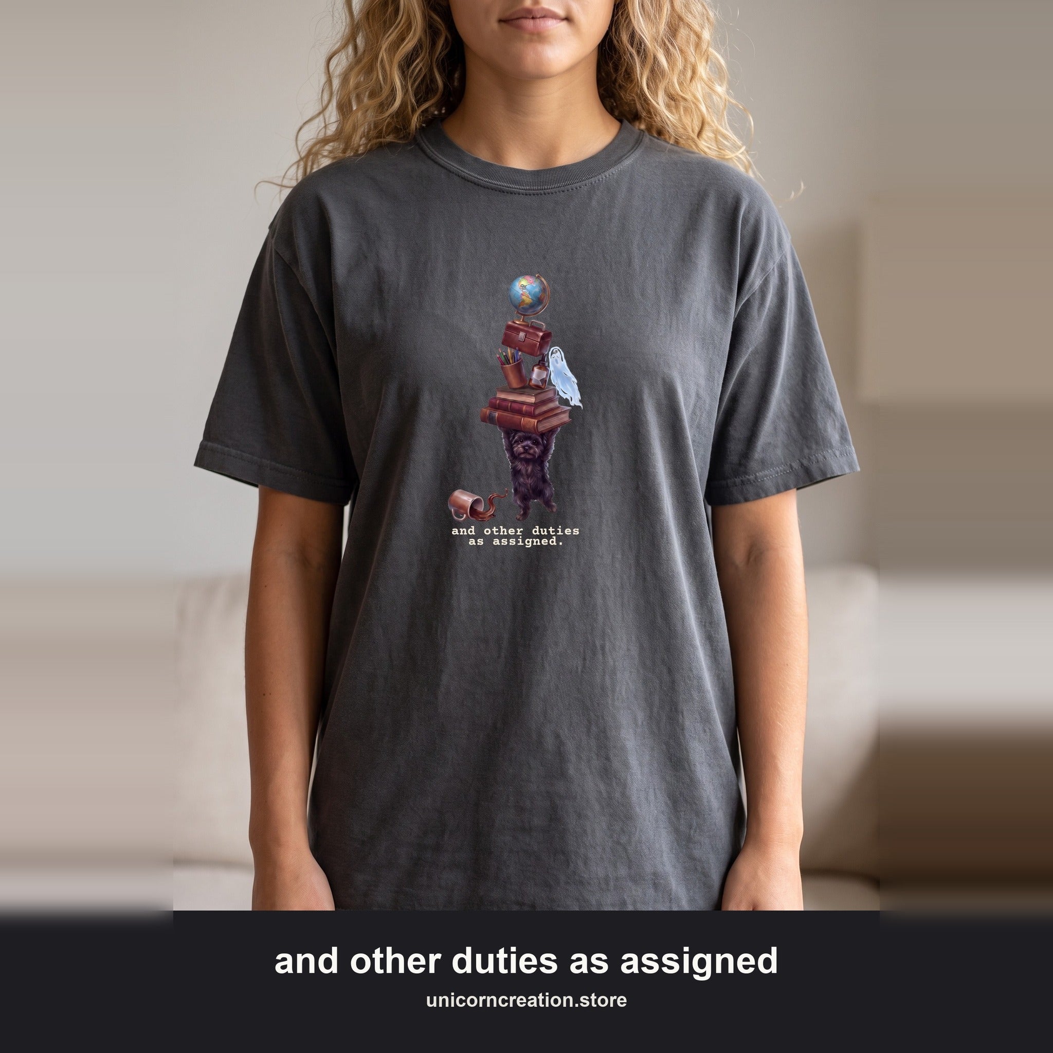 And Other Duties As Assigned Shirt, Funny Paraprofessional Tee, School Staff Dog Tee, Teacher and Teacher Aide Gift