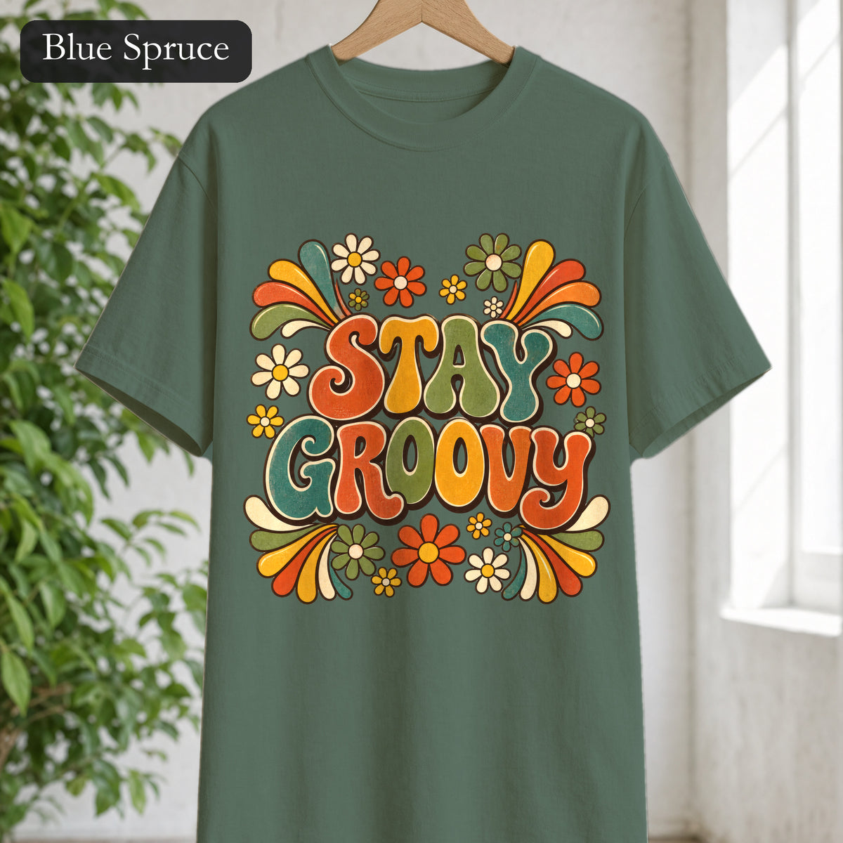 Stay Groovy Shirt, Retro 70s Tee, Groovy Aesthetic Gift, Positive Vibes Sweatshirt