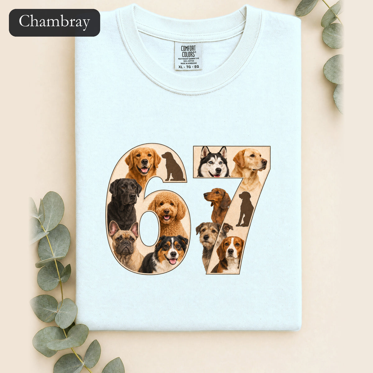 67 Dogs Shirt, Funny 67 Meme Dog Tee, Trendy Dog Number Gift, Dog Lover Sweatshirt