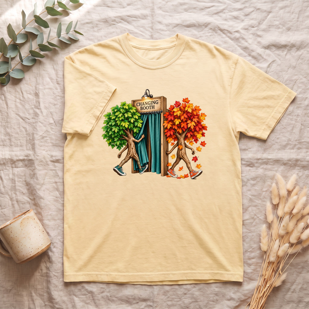 Changing of the Season Trees shirt | Autumn Spring tree illustration