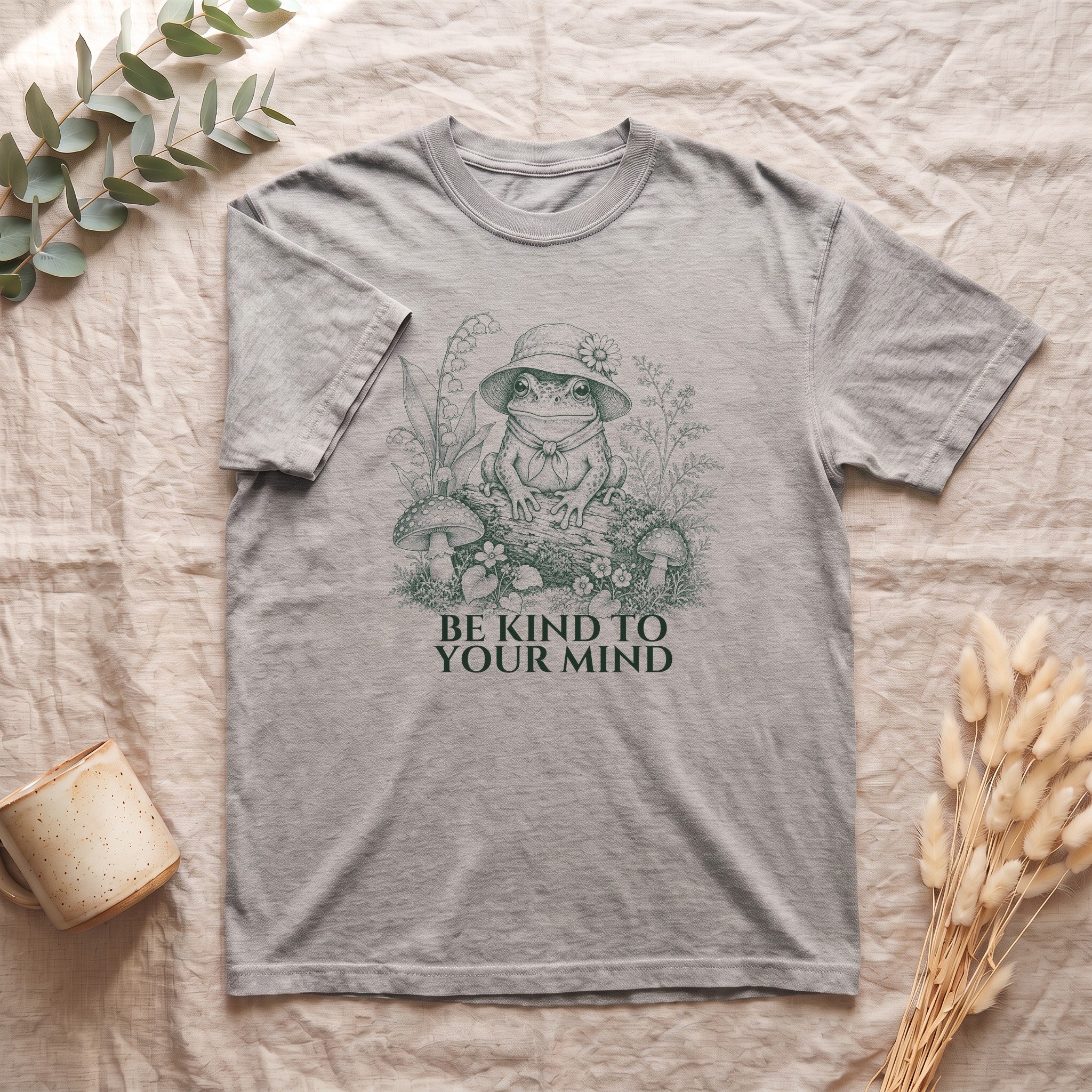 Be Kind To Your Mind Shirt, Cute Frog Tee, Mental Health Awareness Gift, Kawaii Frog Sweatshirt