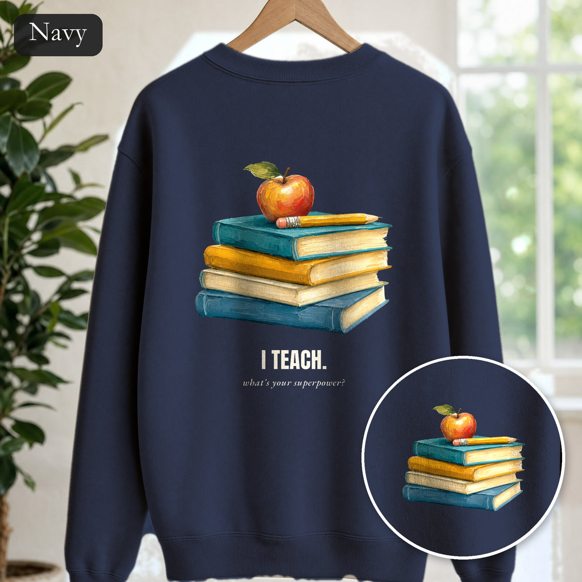Teacher Shirt, I Teach What's Your Superpower Tee, Teacher Appreciation Gift, Painterly Back to School Sweatshirt