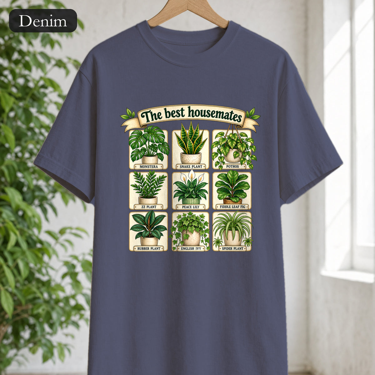 The Best Housemates plant grid Shirt | Tee