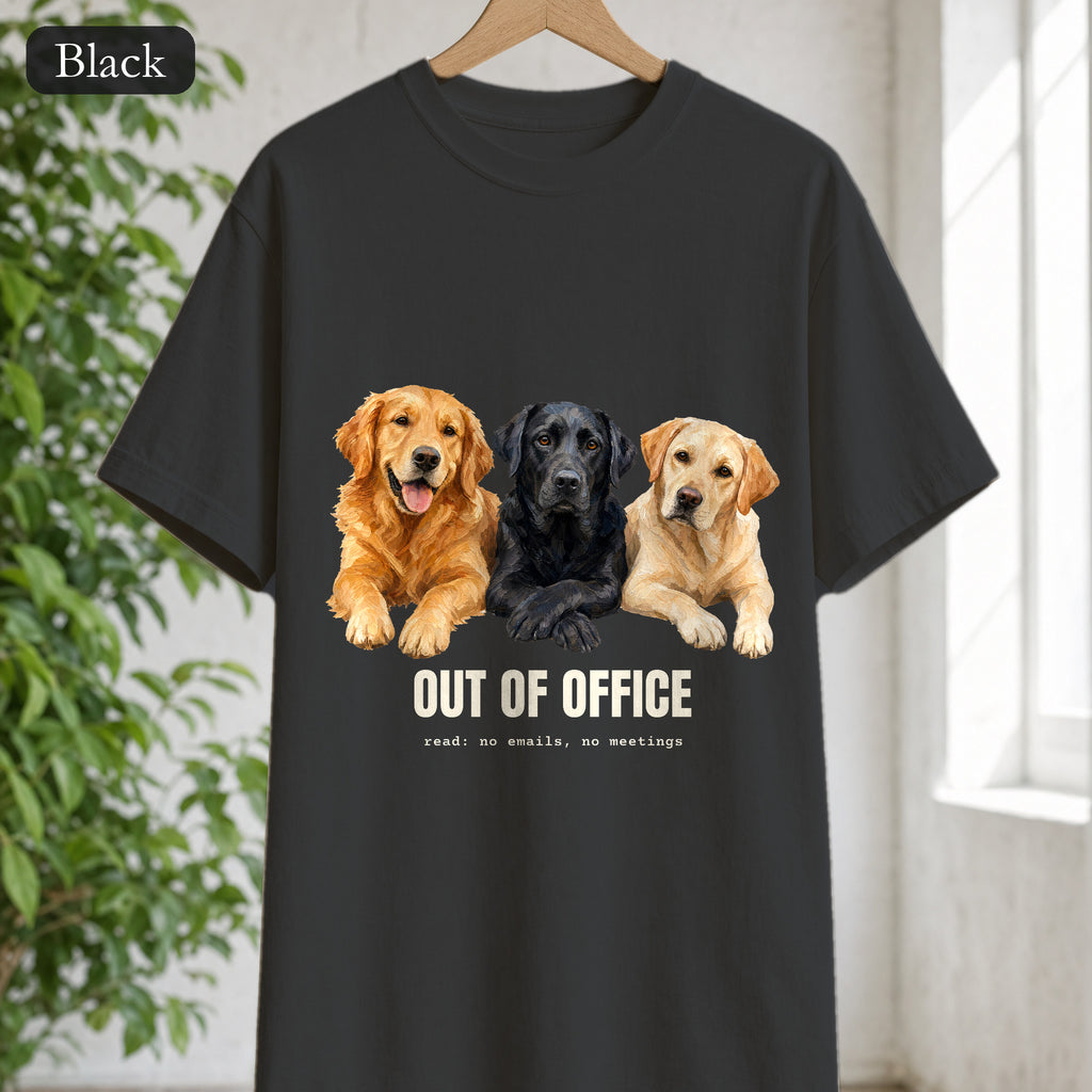 Out of Office Dogs Shirt, No Emails No Meetings Tee, Funny Work Dog Lover Gift, Lazy Weekend Sweatshirt