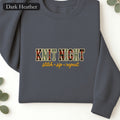 Embroidered Knit Night Stitch Sip Repeat Sweatshirt