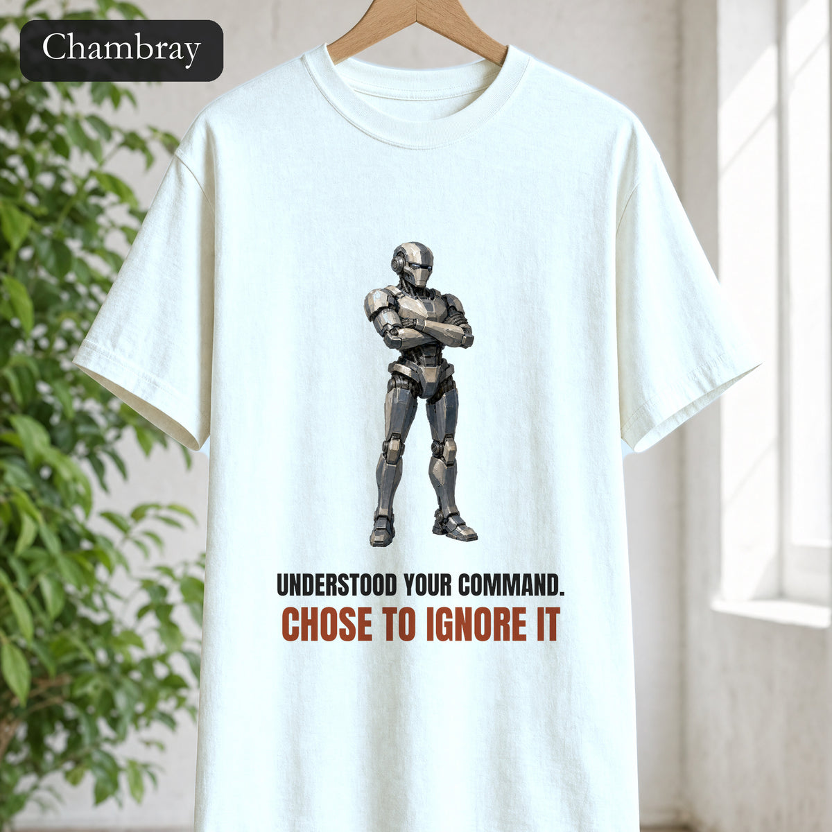 Understood Your Command Chose to Ignore It Shirt, Funny AI Robot Tee, Sarcastic Tech Programmer Gift, Sci-Fi Sweatshirt