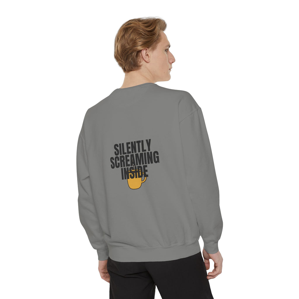Silently Screaming Inside Shirt, Funny Sarcastic Tee, Coffee Lover Gift, Introvert Humor Sweatshirt