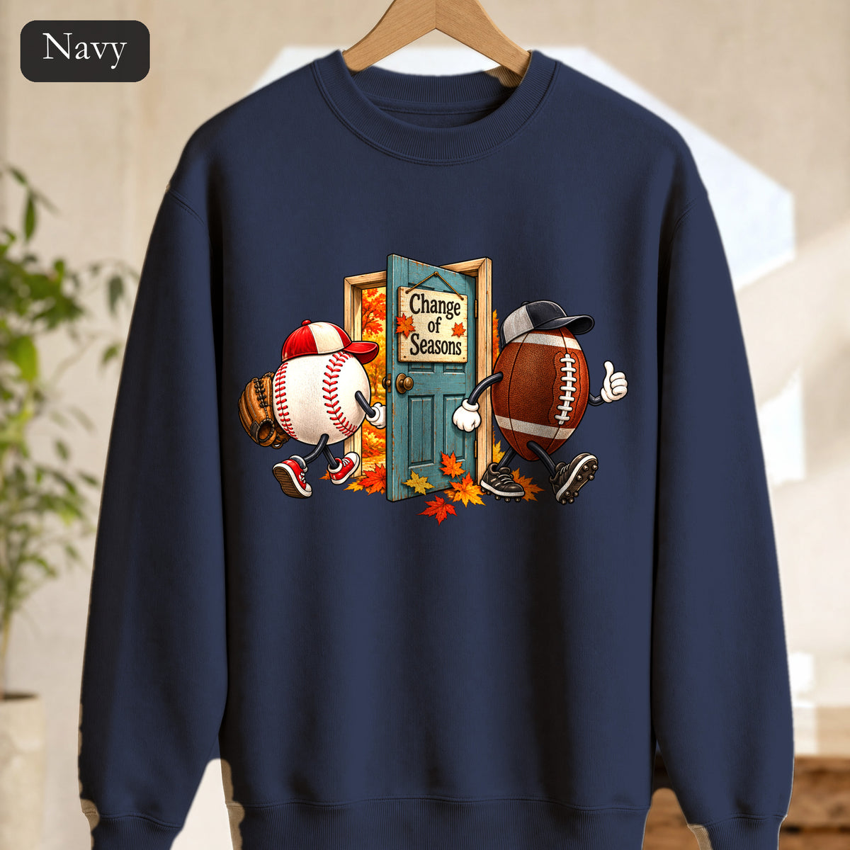 Change of Season Baseball to Football Sweatshirt | Fall Sports