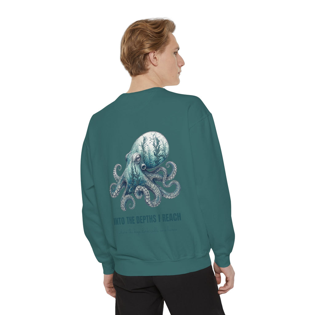 Into the Depths I Reach Shirt, Octopus Double Exposure Tee, Ocean Diver Sea Life Gift, Nautical Marine Sweatshirt