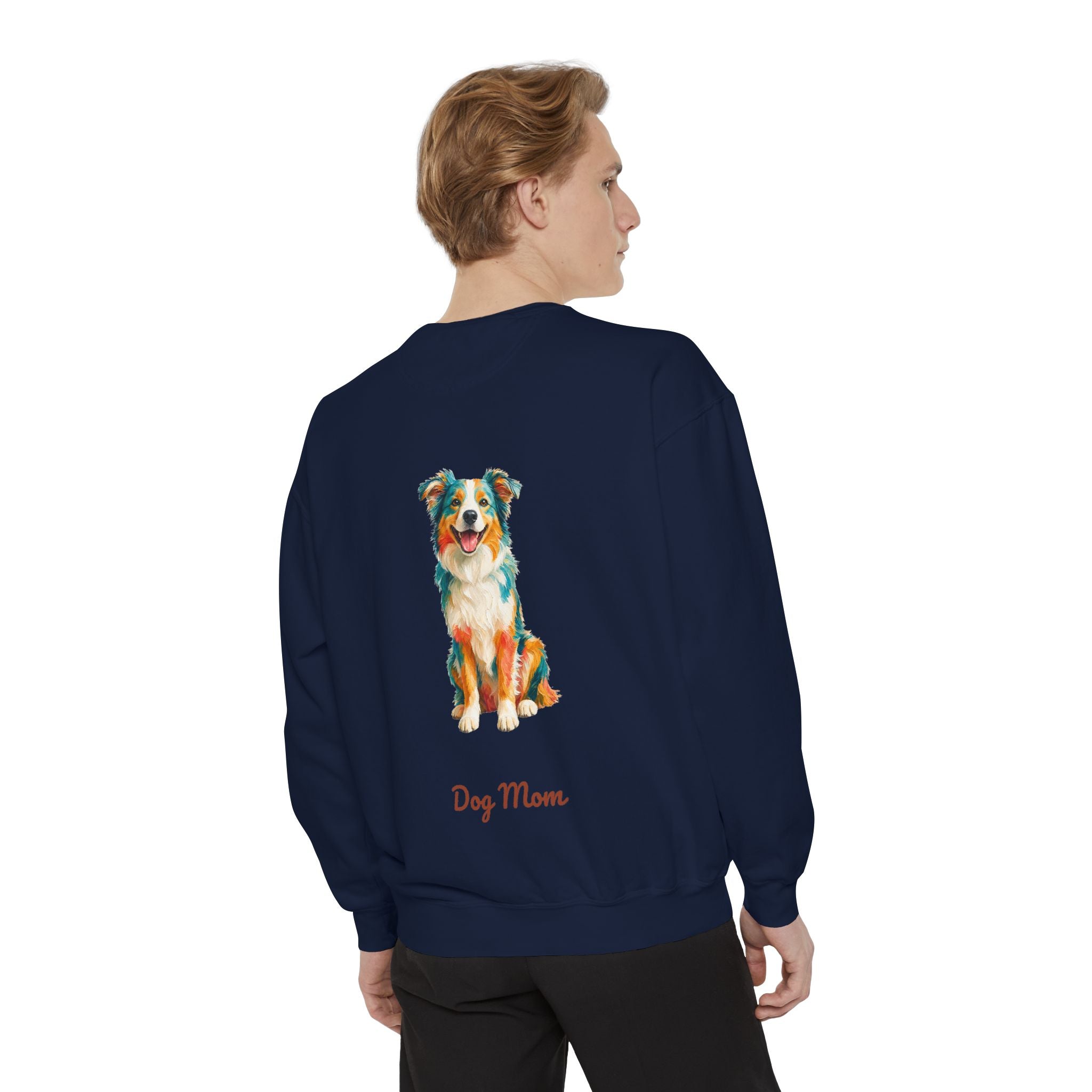 Dog Mom Shirt, Vibrant Painterly Dog Tee, Bold Dog Lover Gift, Colorful Dog Owner Sweatshirt