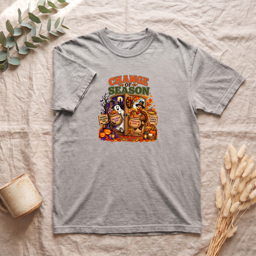 Change Season shirt | Halloween autumn pumpkins spooky tombstones
