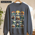 National Parks Shirt, 63 National Parks Badge Tee, Hiking Camping Gift, Retro Adventure Sweatshirt, Outdoor Nature Lover